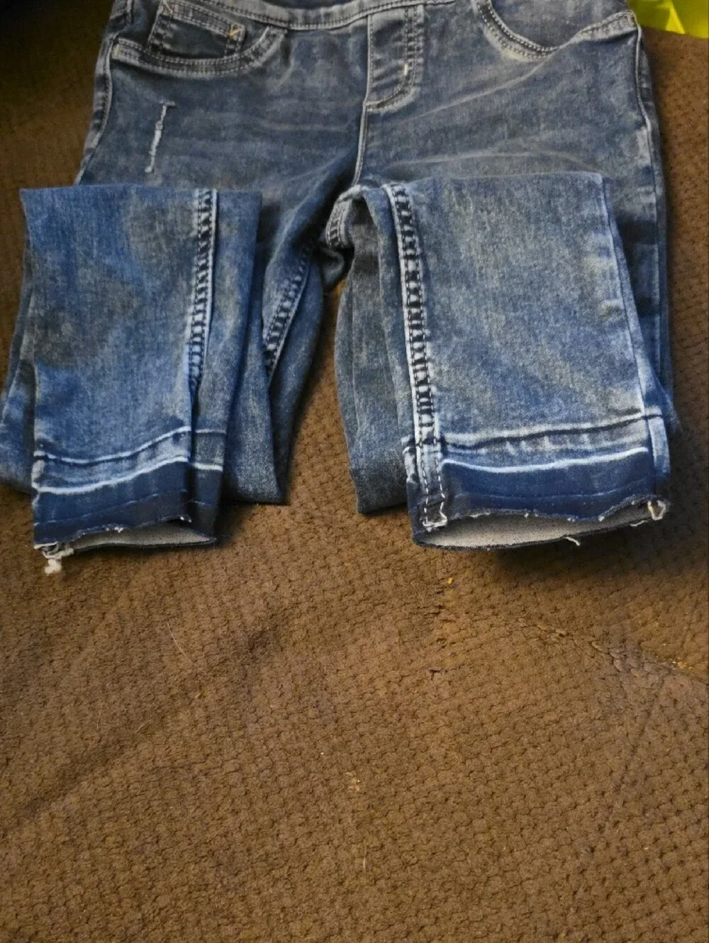 JUSTICE: Girls Blue Washed Skinny Jeans